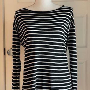 The Lady & The Sailor - Black and White Striped L/S top -  VGUC  - Size 2 (M)